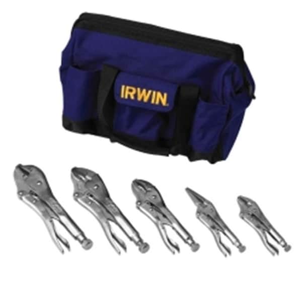 Irwin Vise Grip VGP2077704 5 Piece Set- 10Wr-10R-7Cr-6Ln-5Wr + Bag VGP2077704 - main